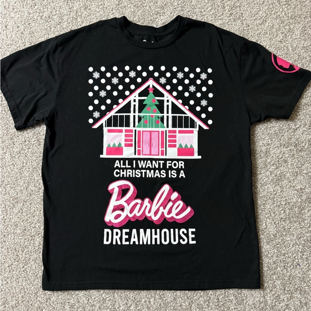 All I Want for Christmas is a Barbie Dreamhouse Graphic Tee Holiday Barbie Shirt